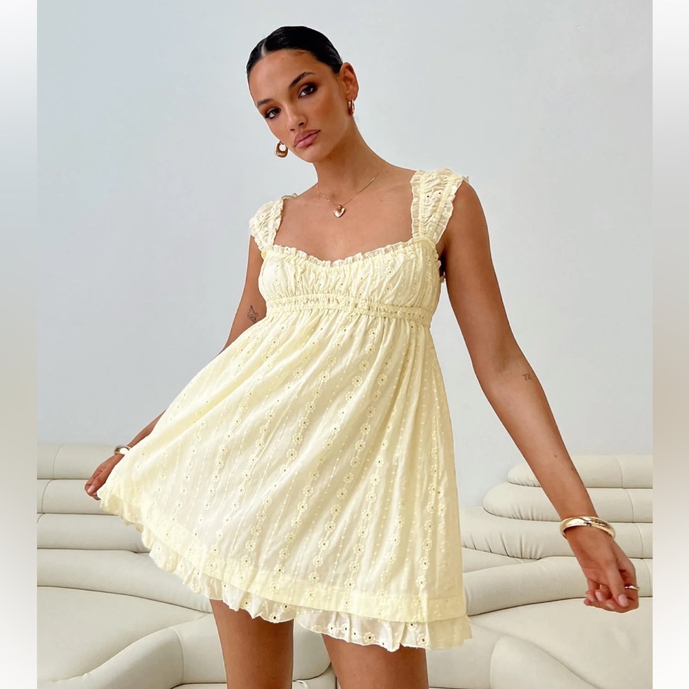 Princess Polly Carlita Mini Dress Yellow